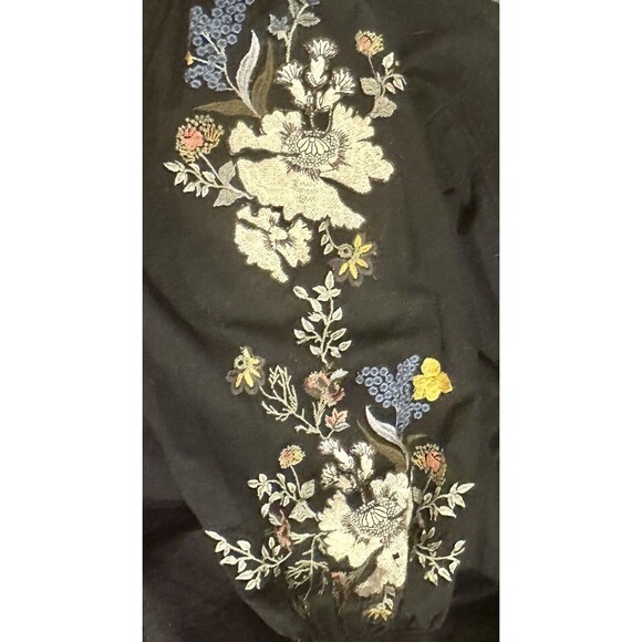 VELVET by Graham & Spencer Floral Embroidered Linen Blend Dress Size XS EUC!!! - Picture 5 of 6